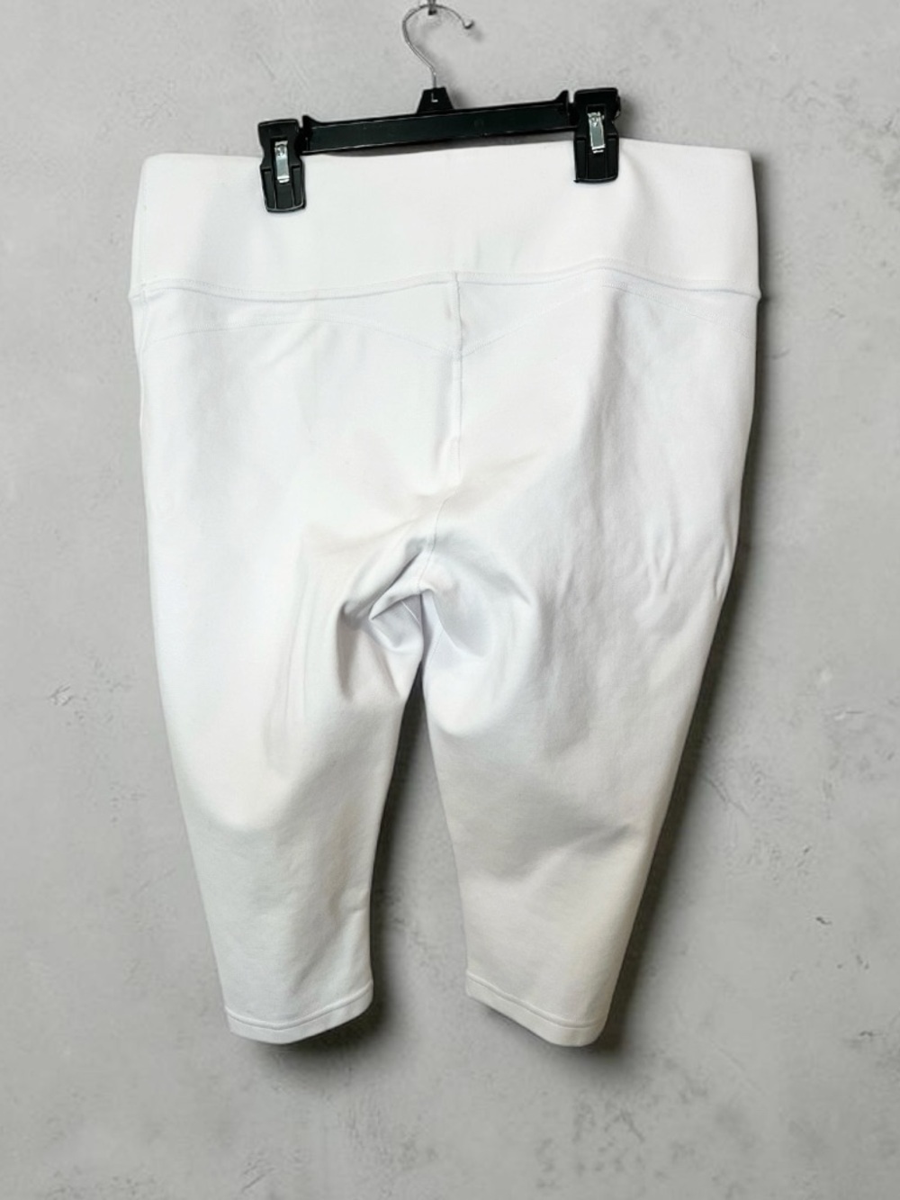 NYGARD Slim White Cropped Leggings Size L High Rise Stretch NWOT - Picture 2 of 5